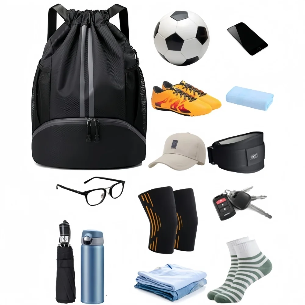 Drawstring Sports Backpack,Lig - Sports Equipment Storage 评论和价格