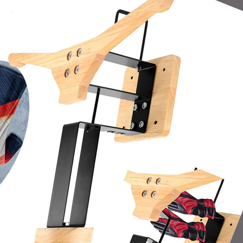 Wood Motorcycle Helmet Holder  - Sports Equipment Storage 评论和价格