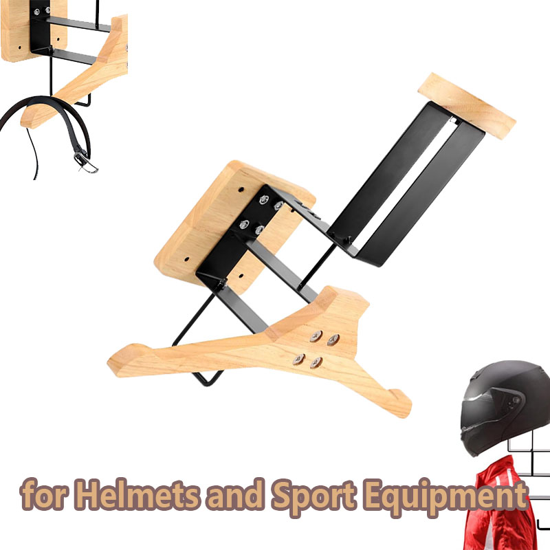Wood Motorcycle Helmet Holder  - Sports Equipment Storage 评论和价格