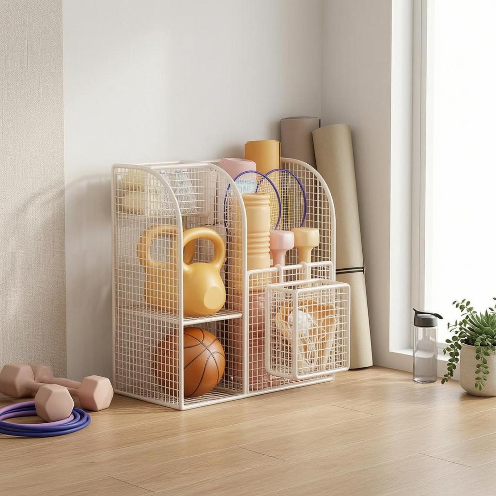 Multi Section Metal Wire Stora - Sports Equipment Storage 评论和价格
