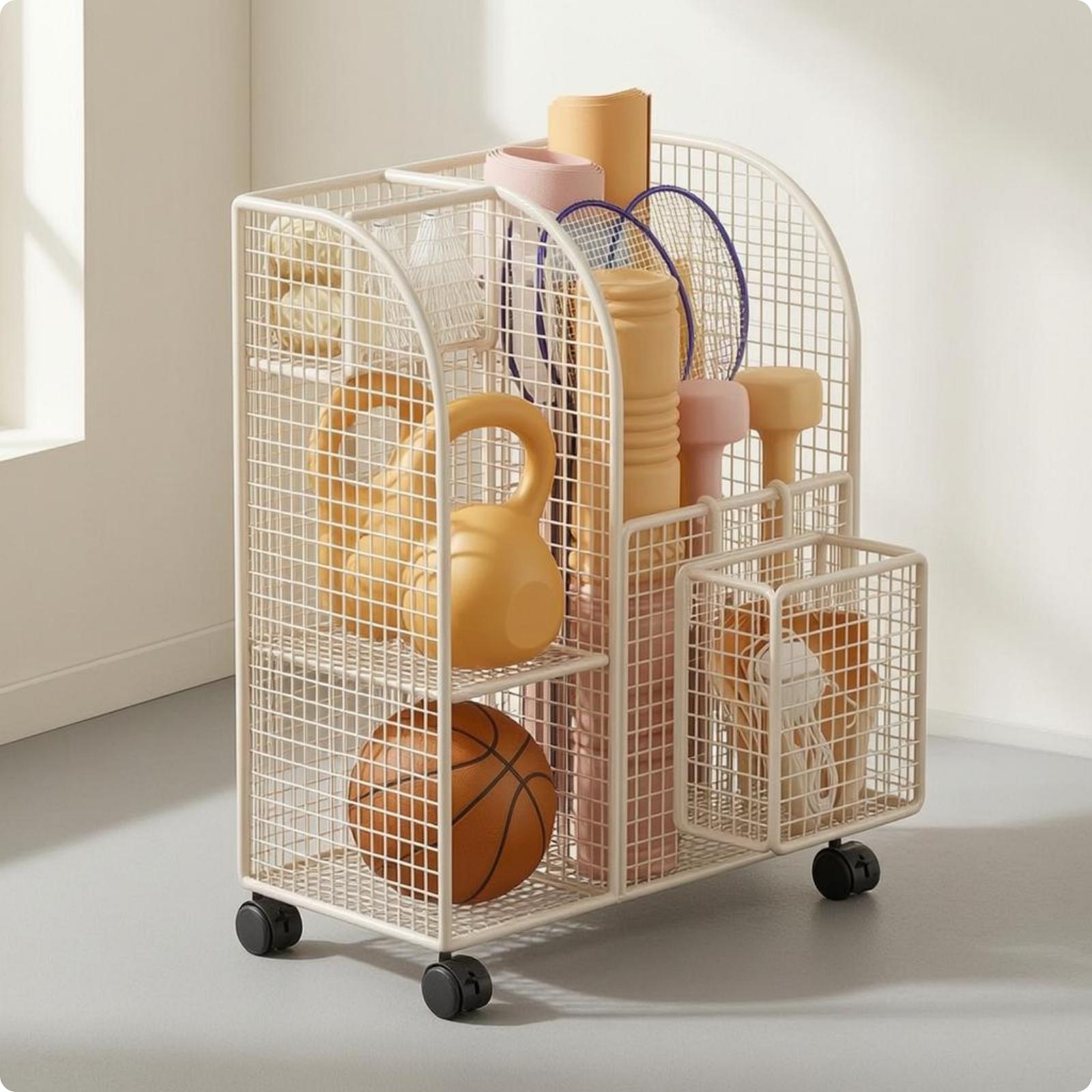 Multi Section Metal Wire Stora - Sports Equipment Storage 评论和价格