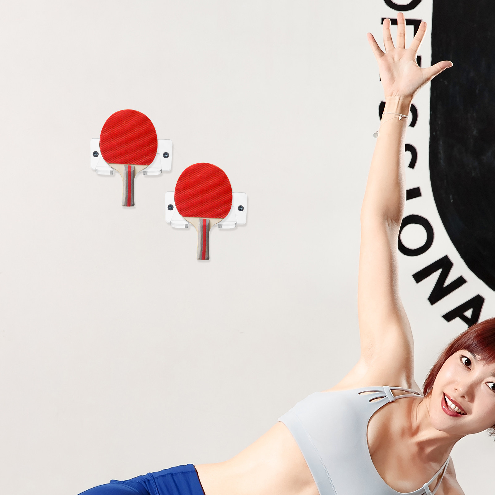 2Pcs Ping Pong Paddle Holder T - Sports Equipment Tennis 评论和价格