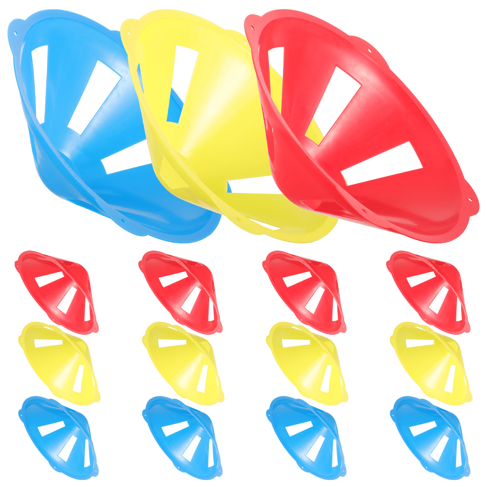 15Pcs Wind-Resistant Soccer Tr - Football Training Cone 评论和价格
