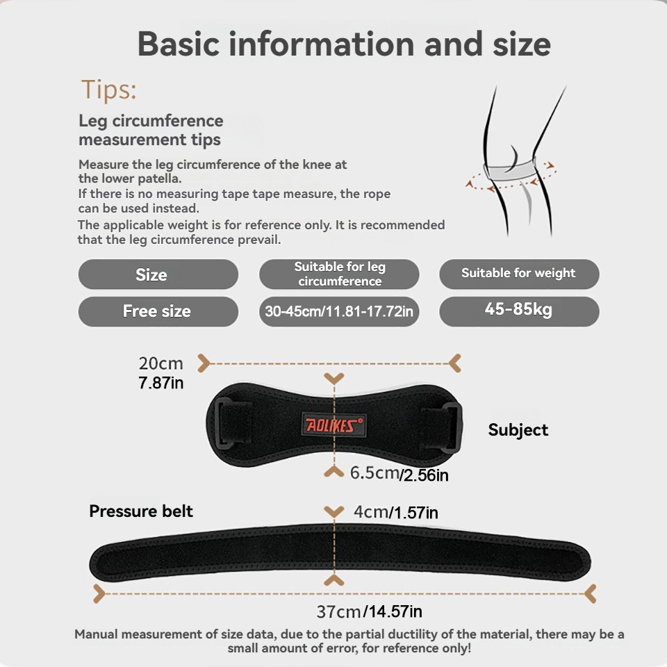 AOLIKES 1PCS Sports Patella Br - Volleyball Knee Pad 评论和价格